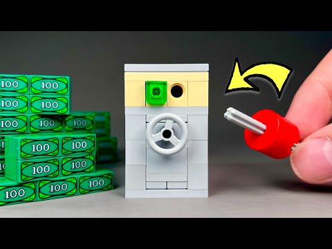 I built a LEGO SAFE with KEY LOCK