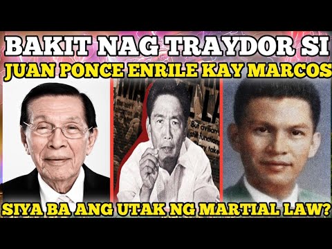 BAKIT NAG TRAYDOR SI JUAN PONCE ENRILE KAY FERDINAND MARCOS? SIYA BA ANG UTAK NG MARTIAL LAW?#RIPJPE