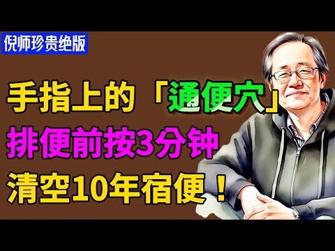手指上的“通便穴”，排便前按3分钟，清空10年宿便，可惜知道的人太少！#倪海厦 #祛濕 #倪師養生 #養生 #中醫 #黃帝內經 #中醫智慧 #中醫食療