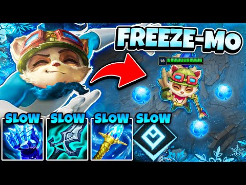 TEEMO BUT MY POISON FREEZES YOU AND IT'S 100% BROKEN! (PERMASLOW EVERYONE)