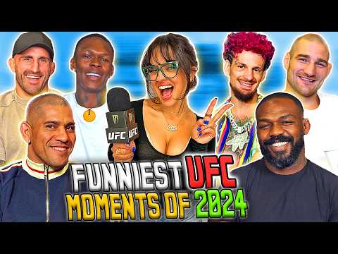 Funniest UFC moments of 2024 FT. Alex Pereira, Jon Jones, Sean Strickland, Israel Adesanya & more!