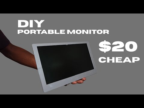 I built a DIY screen out of OLD LAPTOP PARTS
