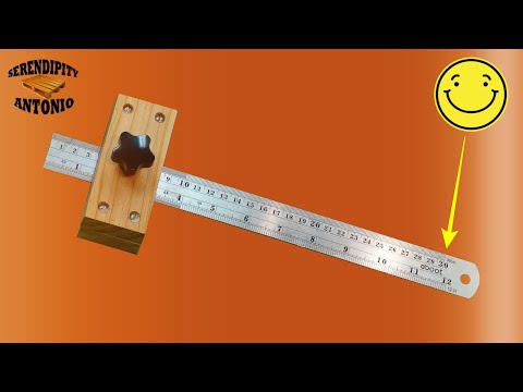 WOW EASY !! 🔴 How to make a homemade gramil for wood | Ruler Marking Gauge