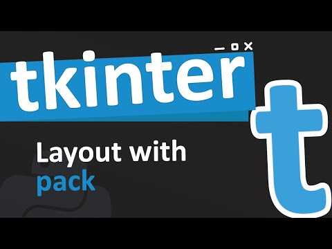 The pack layout method in tkinter