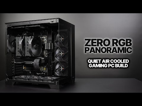 Zero RGB Panoramic PC Build | Air Cooled Antec C8 | Noctua chromax.black | AMD 7900 | RX 7900 XT