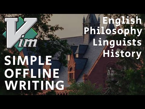 Vim for academic work