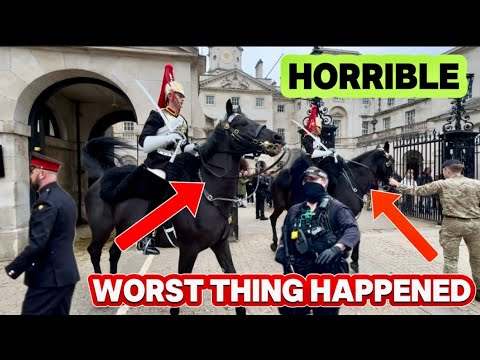 WORST THING THAT HAS EVER HAPPENED AT THE HORSE GUARDS HAS HAPPENED TODAY 🚨❌
