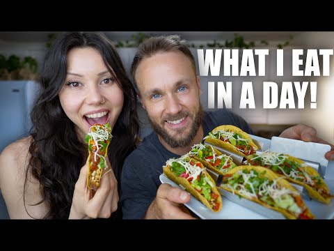 EASY High Protein Meals & Vegan Tacos 🌮 FULL DAY OF EATING!