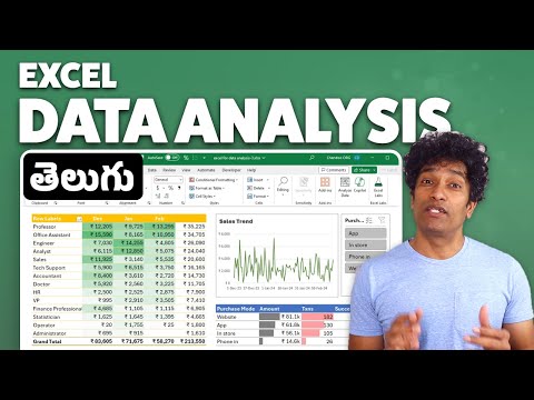 Beginner to PRO Data Analysis with Excel - FREE Adv. Masterclass in TELUGU