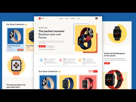 Responsive Watches Website Using HTML CSS And JavaScript