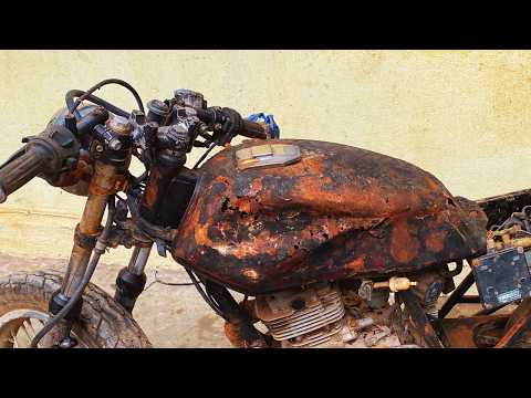 Full Restoration Old Rusty Discarded SUZUKI Motorcycle 1990s