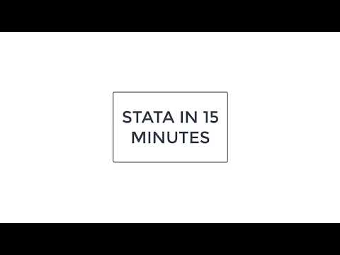 Learn STATA in 15 minutes