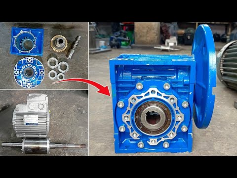 How to Assemble 63 Model 1:15 Ratio Italy Worm GearMotor #WormGearMotor