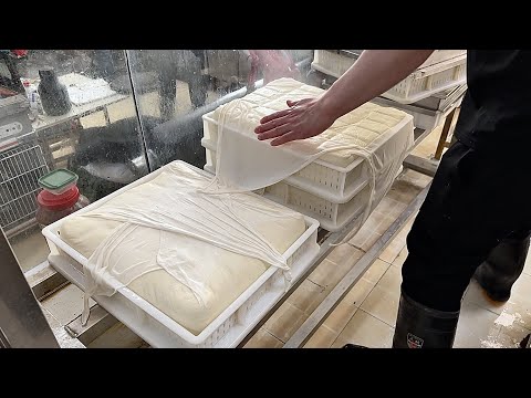 如何用黃豆製作出軟嫩的豆腐，無與倫比的豆製品製作流程