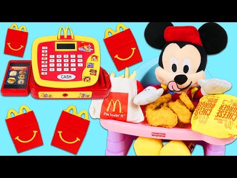 Mickey Mouse Goes to McDonald's and Orders Happy Meal!