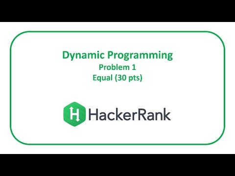 HackerRank Dynamic Programming 1 - Equal (30 pts)