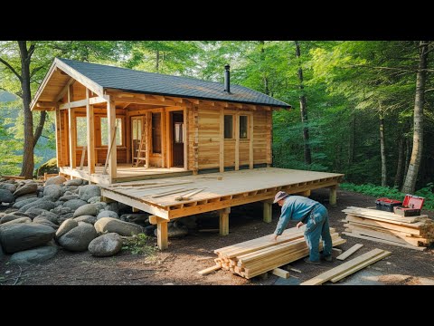 Man Builds Beautiful Wooden Cabin in the Forest | From Start to Finish by@mypersonaljournal