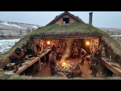 How Vikings Built Underground Turf Houses to Survive Brutal Winters | Human Craft Documentary