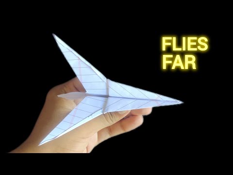 HOW TO MAKE A SIMPLE PAPER PLANE IN 4 MINUTES🔥
