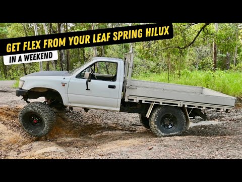 How I got my Hilux to flex and clear bigger tyres! - SOLID AXLE HILUX BUILD - Suspension