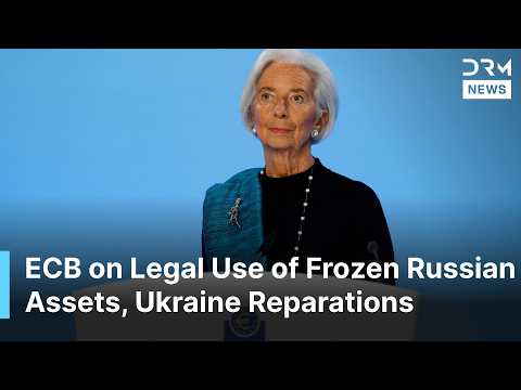 FULL Q&A: ECB on Legal Use of Russian Frozen Assets, Ukraine Reparations, Tariffs, Inflation | AF1N