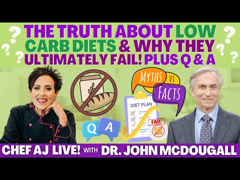 THE TRUTH ABOUT LOW CARB DIETS AND WHY THEY ULTIMATELY FAIL WITH JOHN MCDOUGALL, M.D. +  Q & A
