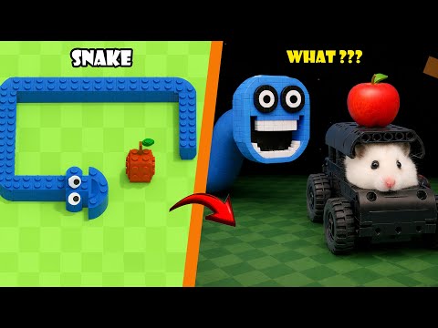 LEGO Hungry Worm: I Turned Italian Brainrot into PURE LEGO CHAOS | Space Bricks