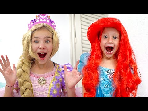 나스티아와 아빠- 공주님 미용실 및 화장 장난감의 재미있는이야기