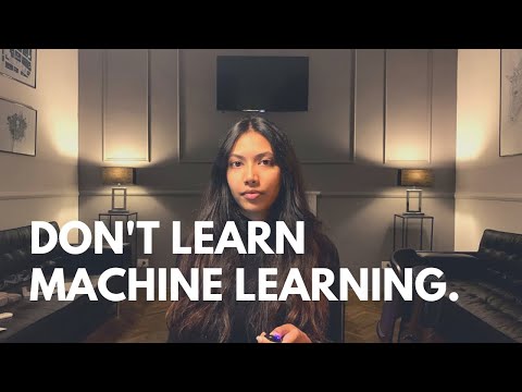 Why You Should NOT Learn Machine Learning!