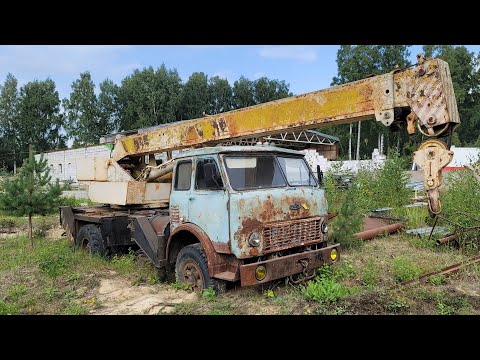 We're reviving an old MAZ truck crane after 10 years of disuse!