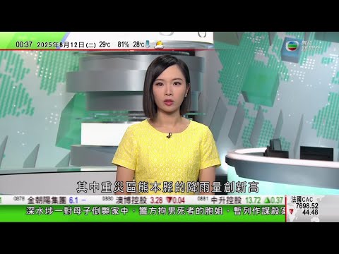 無綫TVB 0030新聞報道|兩大晶片商願以部分對華銷售收益換華府出口許可 專家指做法開先例|Adidas新款涼鞋涉抄襲墨西哥原住民傳統鞋 墨方官員形容為文化挪用|日本熊本縣降雨量創新高最少4人失蹤|