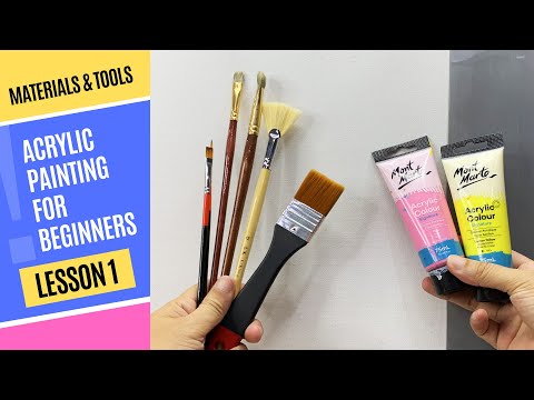 The Beginners Series / Lesson 1 / Acrylic Painting Materials for Beginners