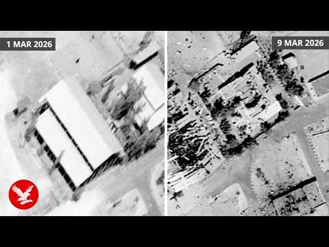 US bombing campaign in Iran shown in before-and-after images