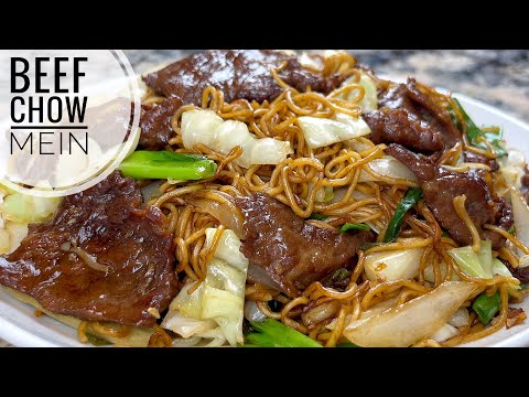 Beef Chow Mein Recipe | How To Use Dried Noodle To Cook Beef And Noodle Stir Fry