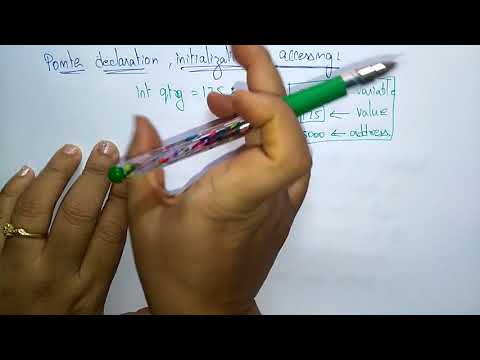 Pointers in c programming | Declaration | Initialization | Accessing | C Programming | Lec-44