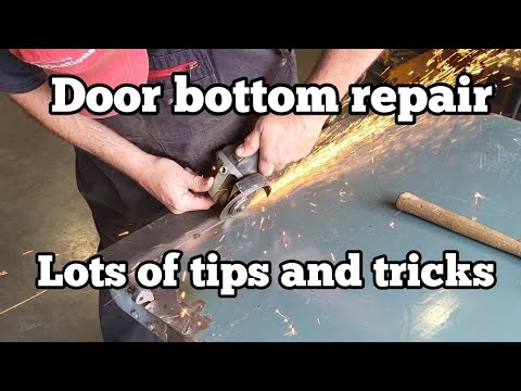 Door bottom repair. Lots of tips and tricks