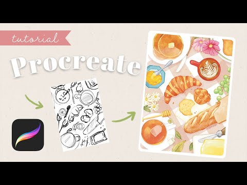 How I draw my illustrations with Procreate 🎨 A step-by-step tutorial