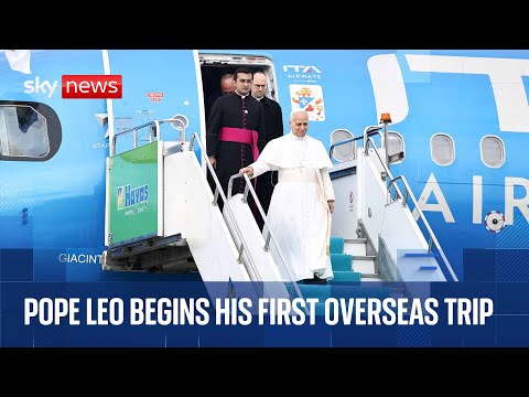 Pope Leo touches down in Turkey as he begins first overseas trip