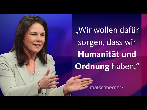 "Der Familiennachzug ist vor allem für Fachkräfte" – Annalena Baerbock im Gespräch | maischberger