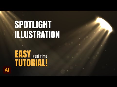 Adobe Illustrator: How to Create a Realistic Spotlight Effect in Minutes.