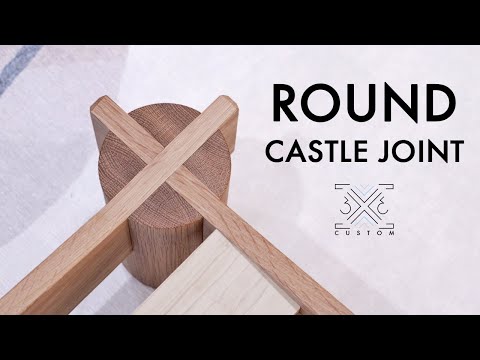 Building a Bed with ROUND Castle Joints