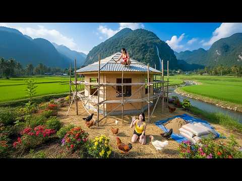 I Built and Completed a Stone and Cement Chicken Farm for 1000+ Chickens