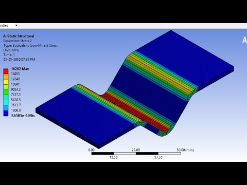 Ansys sheet metal bending
