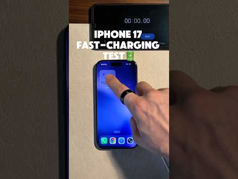 iPhone 17 – 1% to 100% Fast Charging Test ⚡#iphone17