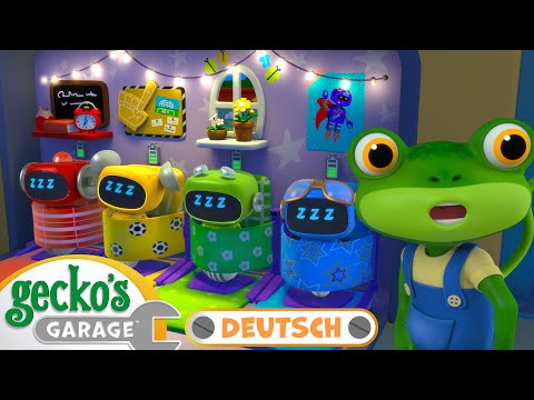 Geckos' ruhige Nachtschicht | 60-minütige Zusammenstellung｜Geckos Garage Deutsch｜LKW für Kinder 🛠️