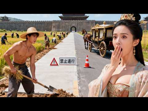 Poor guy builds cement road in ancient times, sexy empress recruits him instantly!