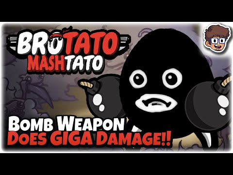 Bomb Weapon Does GIGA Damage!! | Brotato: Modded