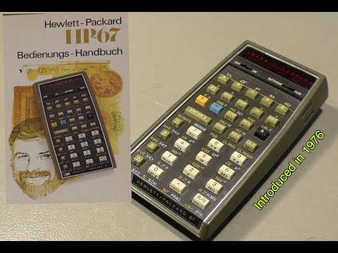QUICKY - HP67 calculator with new Lithium battery (PWJ251)