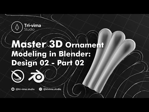 Master 3D Ornament Modeling in Blender: Design 02 - Part 02 | #blender #3d #ornaments #design #model