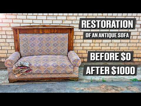 Restoration of an antique sofa from the trash | Restoration of antique